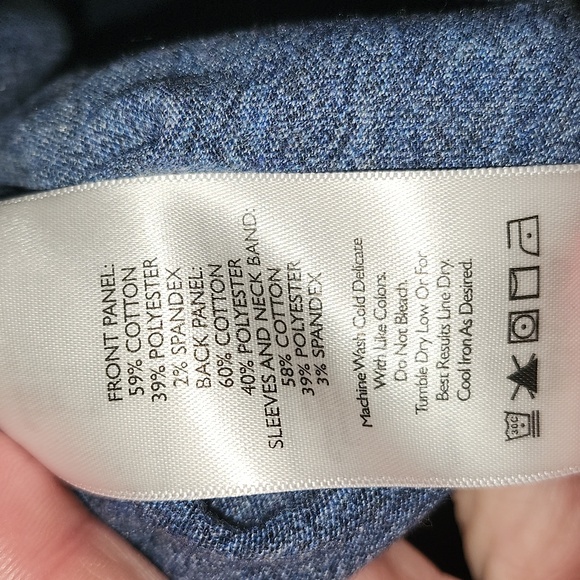 EDDIE BAUER Long Sleeve Bue Waffle Shirt, Size M, EUC - Picture 3 of 3